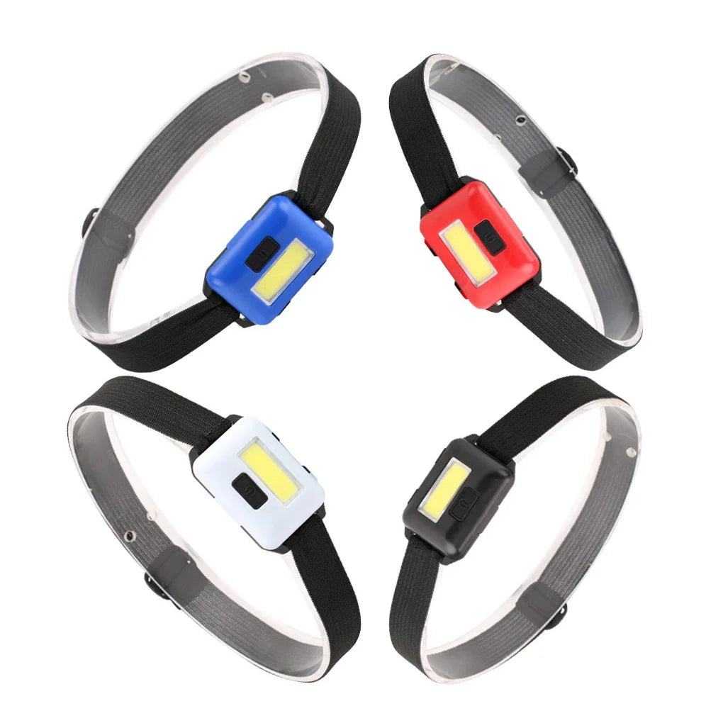 Wasserdichte LED-Stirnlampe mit 3 Leuchtmodi – Kompakte Outdoor-Kopflampe für Camping, Angeln & Wandern