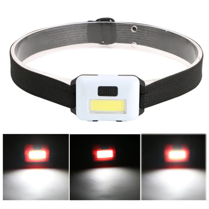 Wasserdichte LED-Stirnlampe mit 3 Leuchtmodi – Kompakte Outdoor-Kopflampe für Camping, Angeln & Wandern